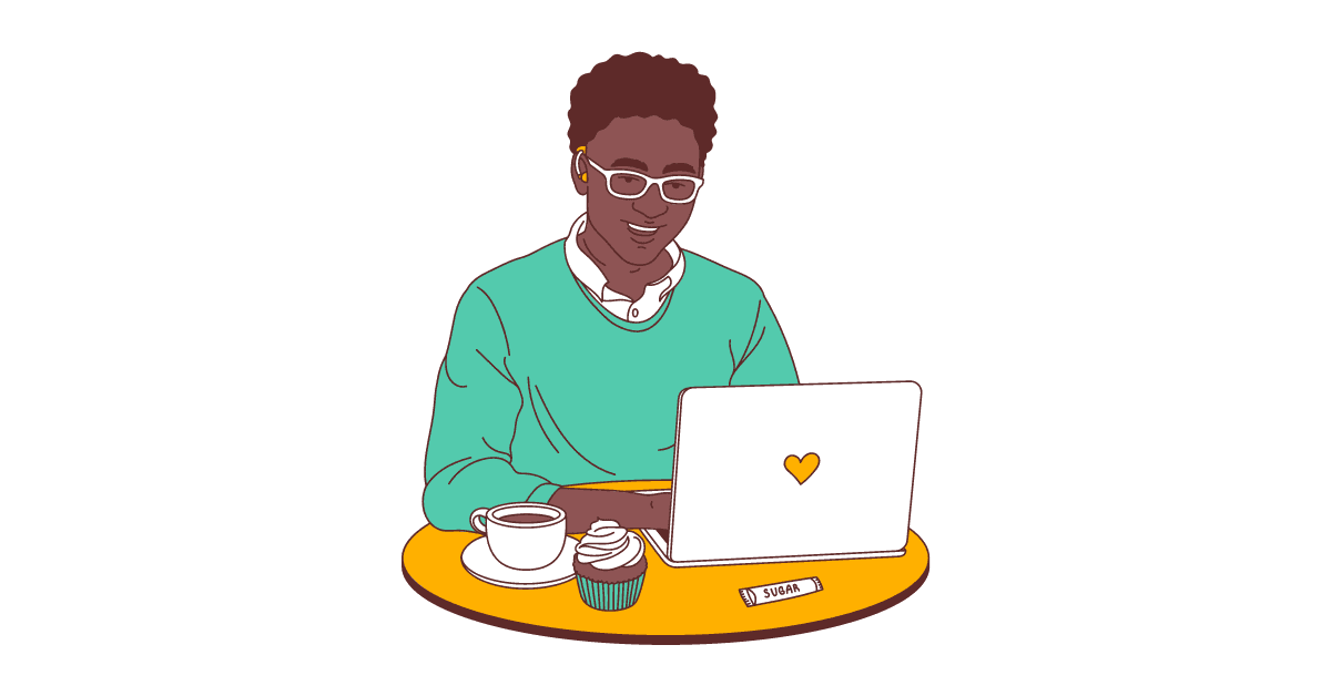 Black professional working remotely