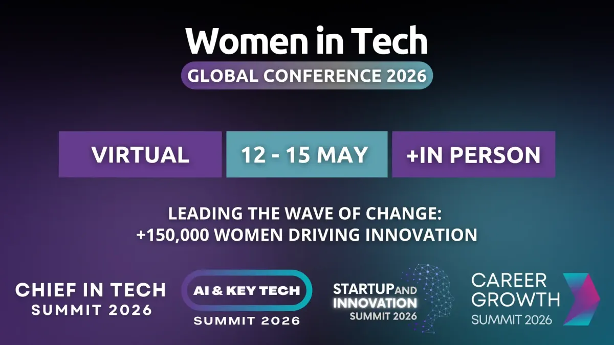 Women in Tech conference poster